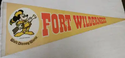 Mickey Mouse - Vintage Fort Wilderness Pennant - 80's, View more