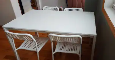 Ikea Dinning Table and 4 chairs, View more