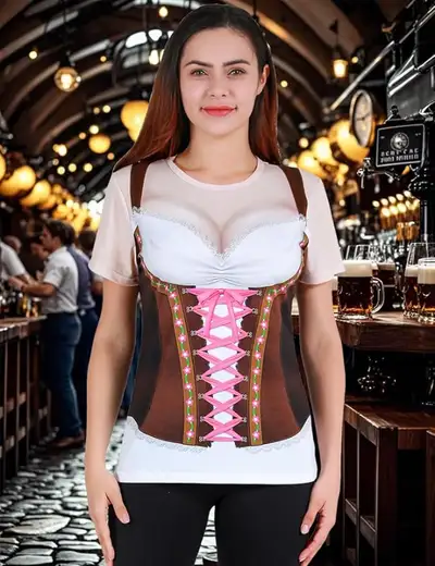 Womens Bavarian Oktoberfest T-Shirt - Size XXL - New (Octoberfes, View more