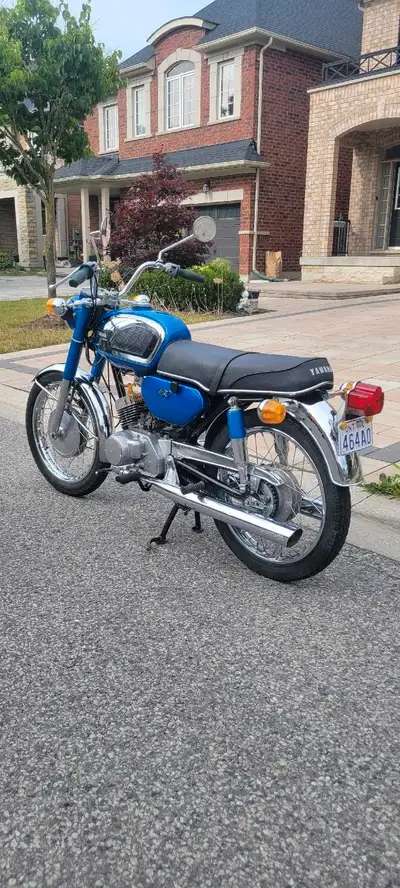 1976 Yamaha 180cc two stroke 2 cylinder. Bike was kept inside the house since 1984. Bike is running...