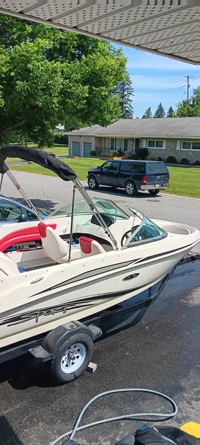 3.0 litre mercruiser. Includes 3 tubes,water skis,wakeboards,wakesurf board. Towropes. Stored inside...