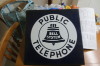 Porcelain Telephone Sign