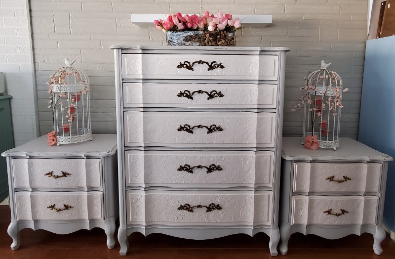 French Provincial Dresser and Nightstand Dressers