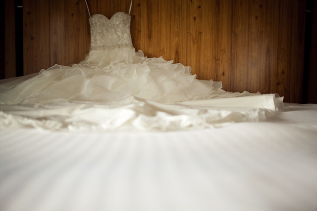 Allure Bridal gown including long veil *price reduced *!! in Wedding in Calgary - Image 3