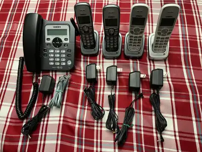 Uniden Dect 6.0 home phone system. Works perfectly and I have never had any signal strength issues w...