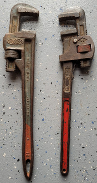 Moving Sale 2 - 18 inch Pipe Wrenches