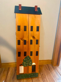 Folk Art Ironing Board - Look in Cupboard!