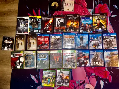 PS1/2/3/4/GB/Gamecube/XBOX/360/One Games, View more