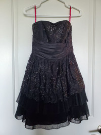 Betsey Johnson Elegant Black Dress (Size 4)