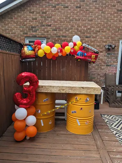 [If you see this ad, it's available. Please don't ask] Giving away 2 yellow barrels (empty) and a pl...