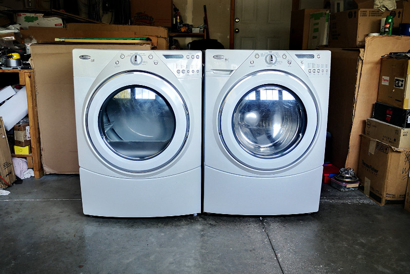 Whirlpool duet washer and electric dryer stackable set 725 Washers