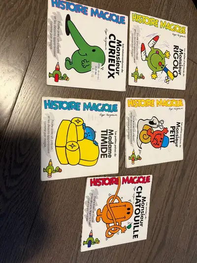 Vintage Mr Men books in French, View more