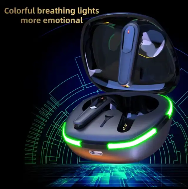 Pro 60 TWS Wireless Earbuds - Bluetooth 5.1, LED Case - New