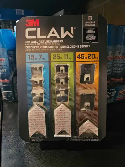 3M CLAW Crochets pour Cloison Sèche ,15$ non négociable , View more