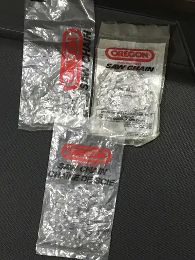 3 chains 91G 40- 10 inch ($9) 91S 45x- 12 inch ($11) 91G 52- 14 inch ($13)