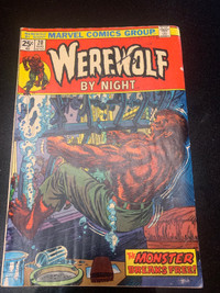 Vintage Marvel Werewolf by night comic book