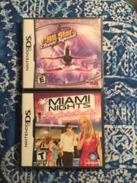 NINTENDO DS * Two (Games ) Miami Nights /All Star Cheer Squad