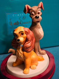 WDCC 2005 Lady and the Tramp "Opposites Attract" with COA + Box