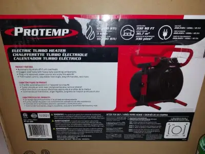 Chaufrette protemp 240 volts turbo neuf, View more