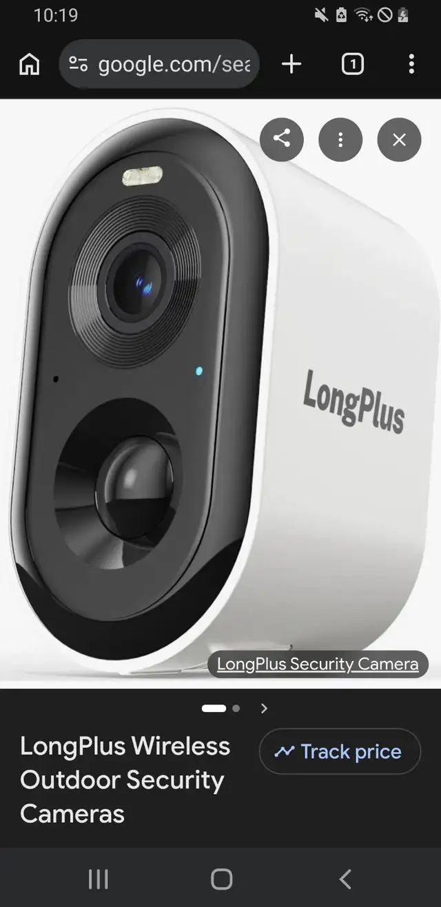 long plus security camera white indoor/outdoor427063955277096961