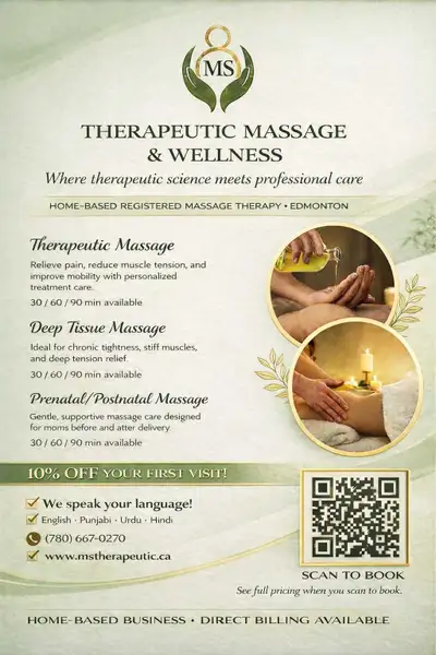 Registered Massage & Wellness in Millwoods Edmonton, View more