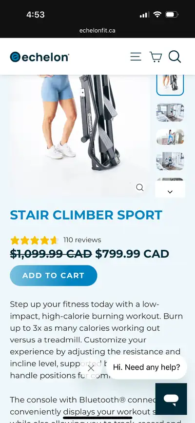 Selling a high-quality stair climber that's been gently used (barely) and is in excellent condition....