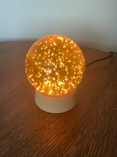 Vintage 1990s IKEA KUBBO glass desk lamp, View more