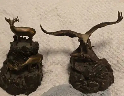 Brass keepsake urns 150 each or both for 250