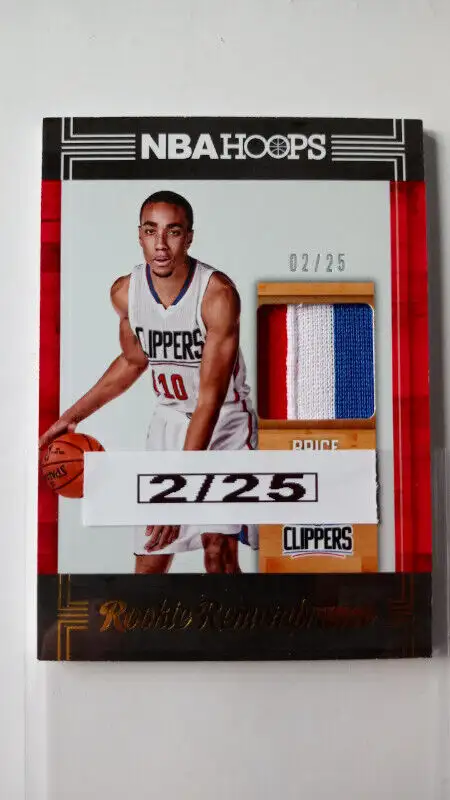 Brice Johnson 2017-18 Hoops 3 CLR Patch /25 LA Clippers in Arts & Collectibles in St. Catharines - Image 3