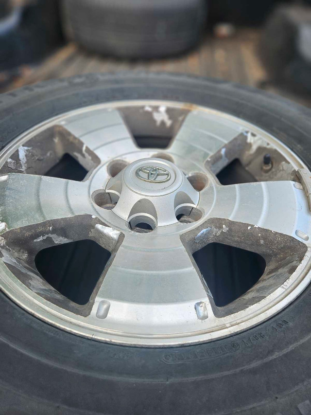 Original Toyota Rims and Tires in Tires & Rims in Cambridge - Image 2