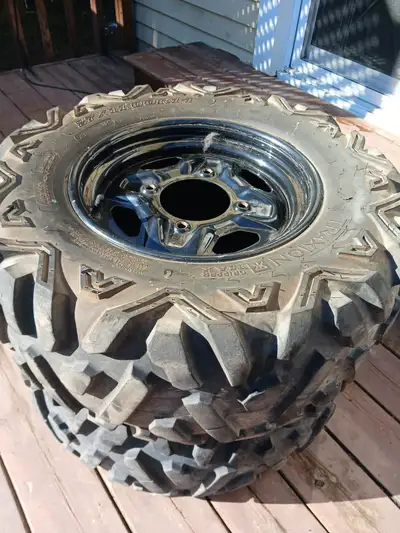 TRAXION GRIPPER MAX Pair: 27 x 9.00 R14 ($150) Pair: 27 x11.00 R14 ($150) New Tire: MAXXIS M9805 AT...
