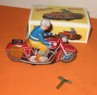 Motorcycle Rider Wind-Up Never Played With - Original Box (NEW)