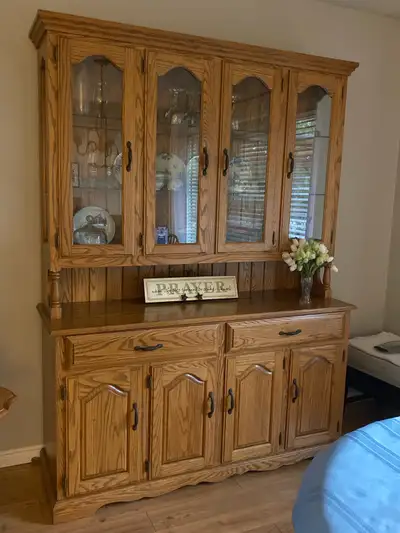 solid oak hutch, View more