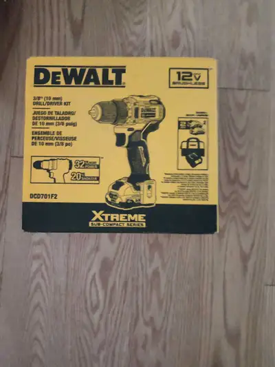 DEWALT DCD071F2 12V MAX XTREME Brushless Cordless Drill, View more