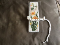$28. Easter Gift, March Daffodil Bookmark & Wristband