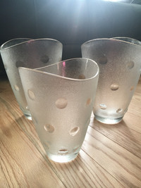 SET OF 3 ITALIAN GLASS VASES