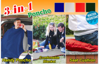 The sherpa - Reversible Blanket/Poncho/Seat Cushion