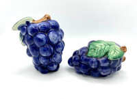 Fitz and Floyd "Grapes" Salt & Pepper Shakers – Mint Condition