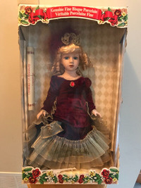 17” genuine fine bisque porcelain doll