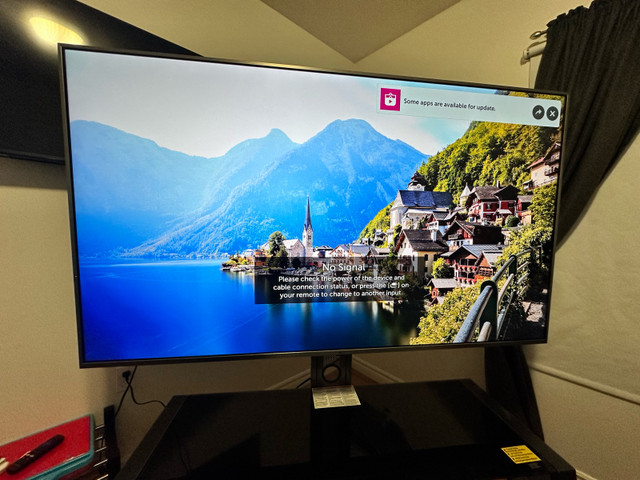 65” LG TV for sale at $300 and tv stand free  in General Electronics in City of Toronto - Image 3