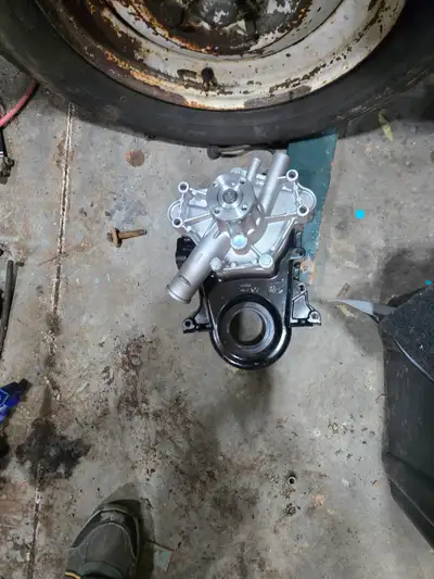 904 transmission core non lock up 125 and water pump on tming cover off 1968 small block 50.00 obo t...