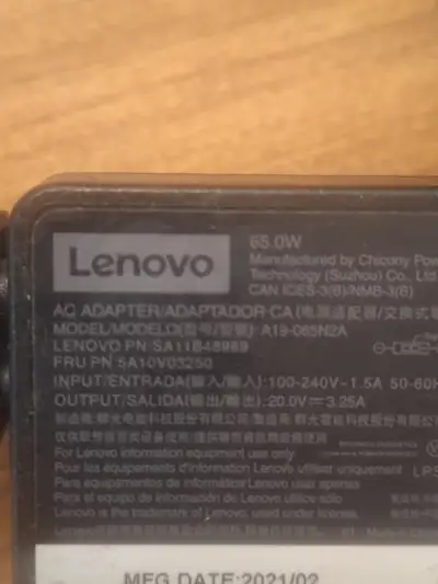 Lenovo standard power adapter, 65W., View more