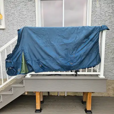 Older turnout but always kept clean and in good repair. All hardware included. Good fit for Thorough...