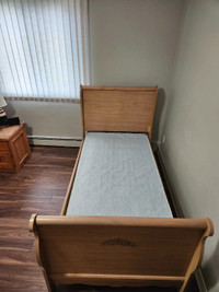 Twin Bed and Mattress 