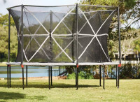 Outbound Oval Trampoline with Safety Enclosure, 13-ft
