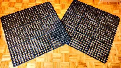 Vented inter-locking rubber modular mat, View more