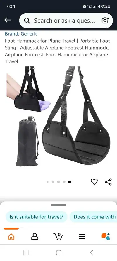 Foot or Feet Sling for Travel, View more