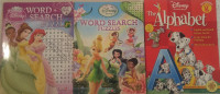 6 Sets of 3 Colouring/Activity Books - Princess, Fairies, Dalmat