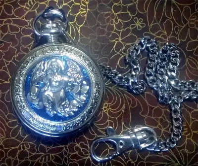 Pocket watch ANGEL design - Japan movement, View more