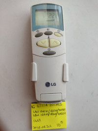 Télécommande Air Climatisé LG 6711A20128S A/C remote control